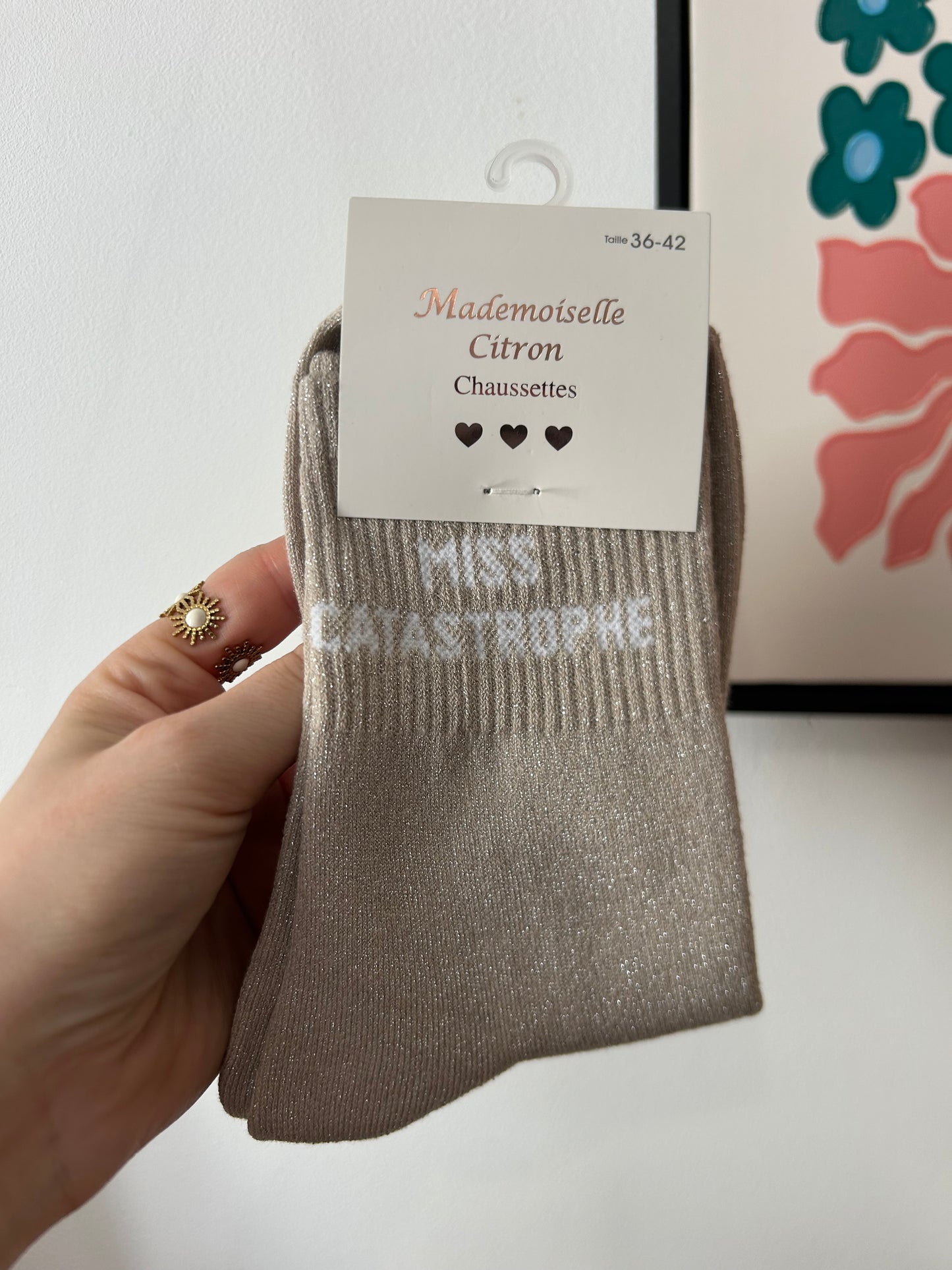 Chaussettes à paillettes MISS CATASTROPHE