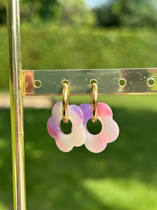 Boucles d’oreilles fleur