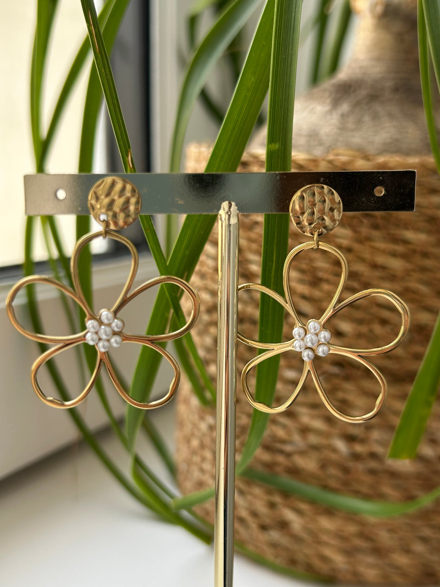 Boucles d’oreilles Fleur