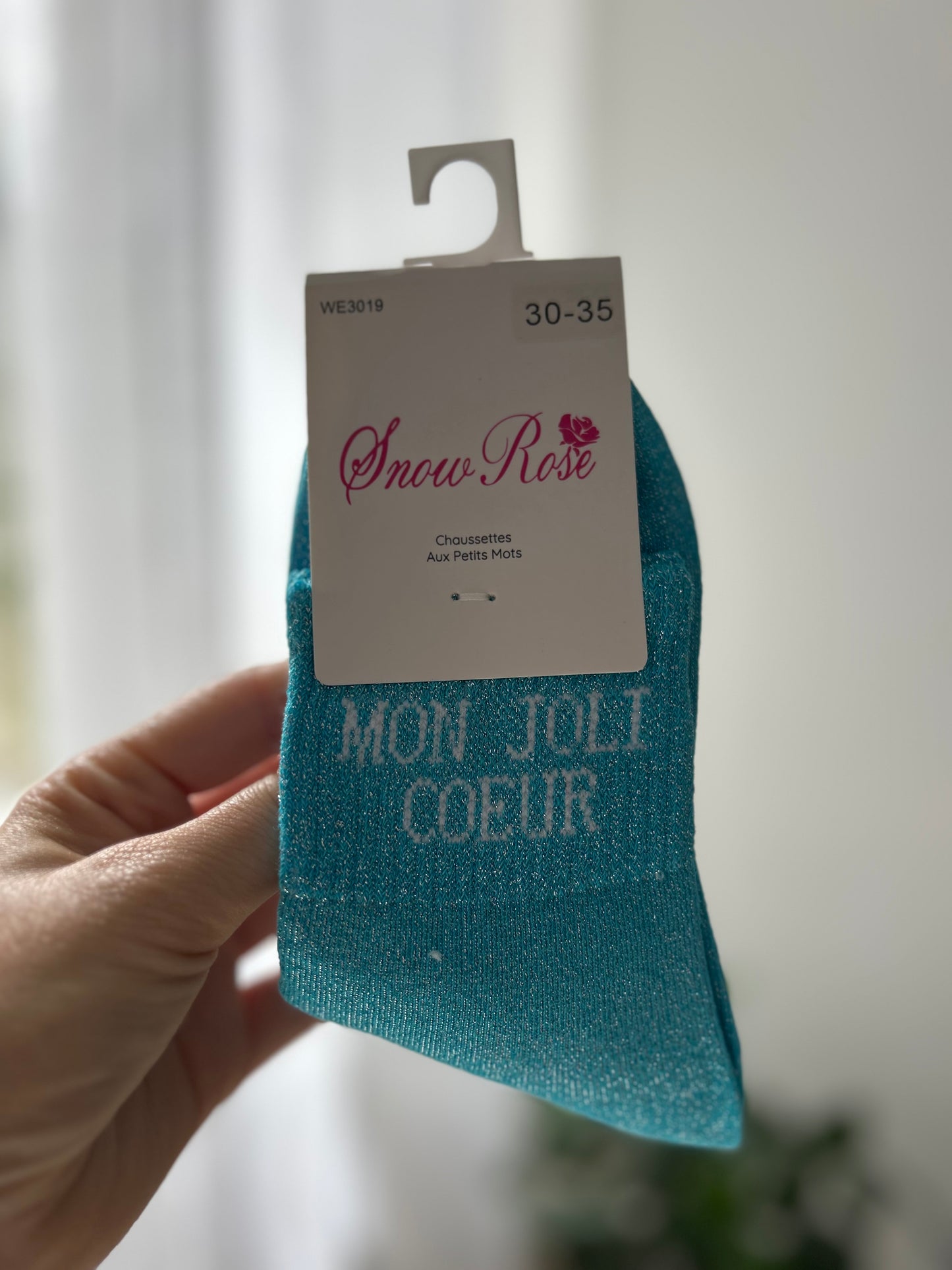 Chaussettes à paillettes MON JOLI CŒUR