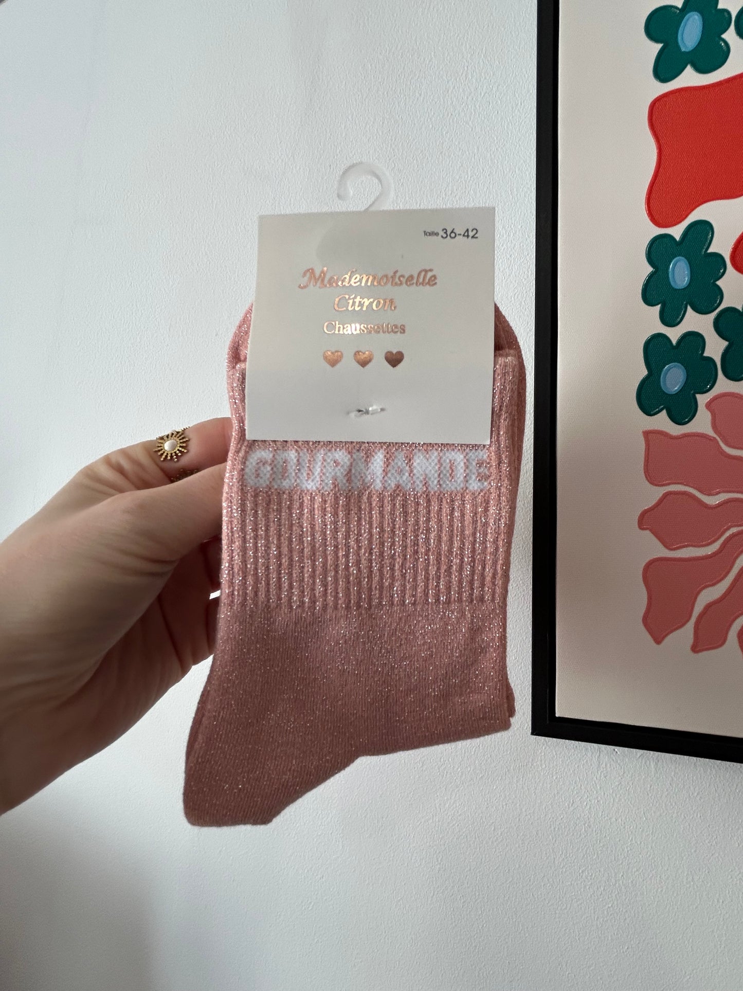 Chaussette à paillettes GOURMANDE
