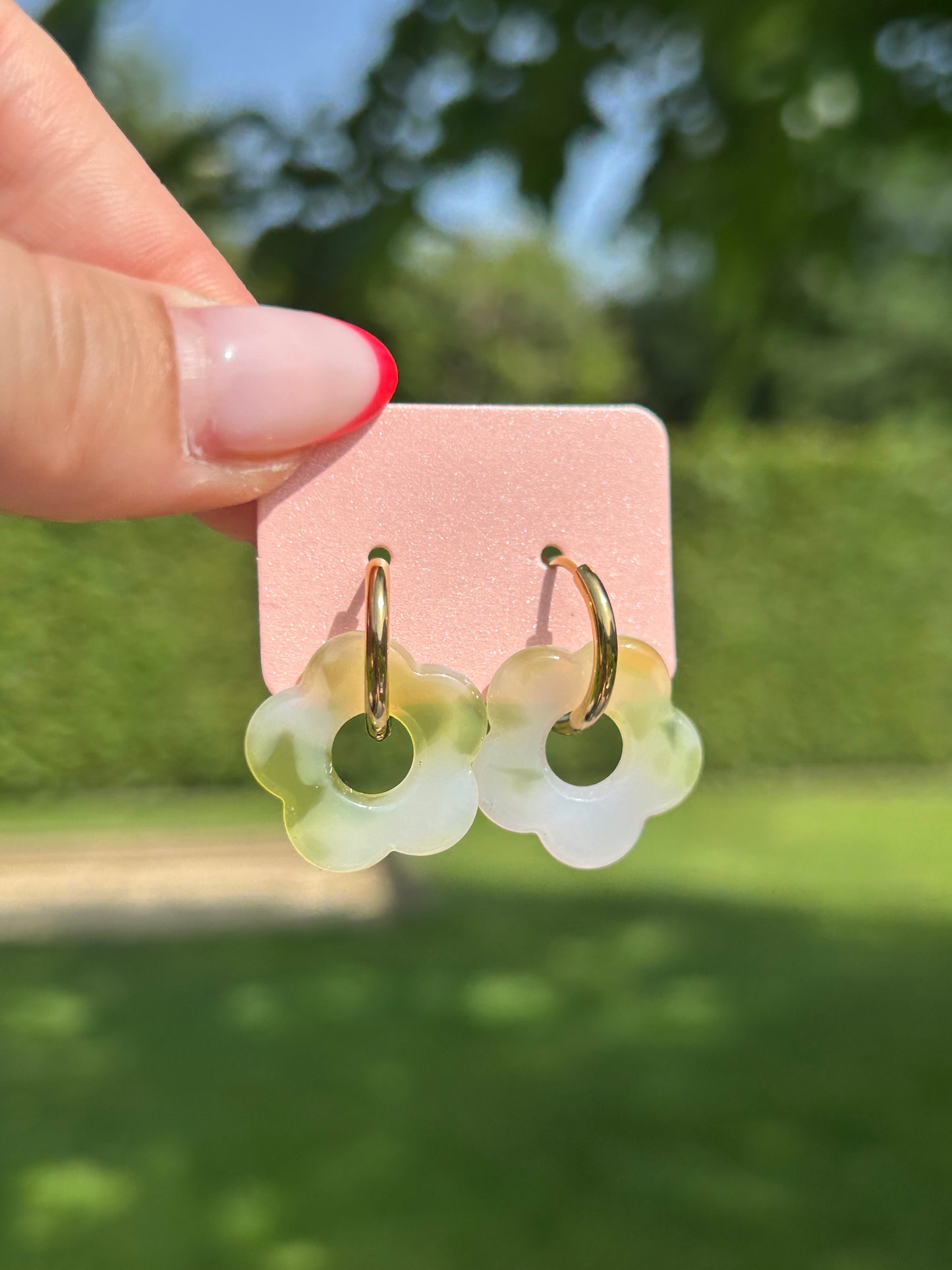 Boucles d’oreilles fleur