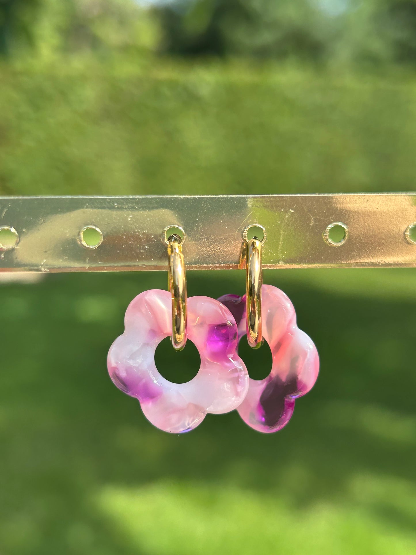 Boucles d’oreilles fleur