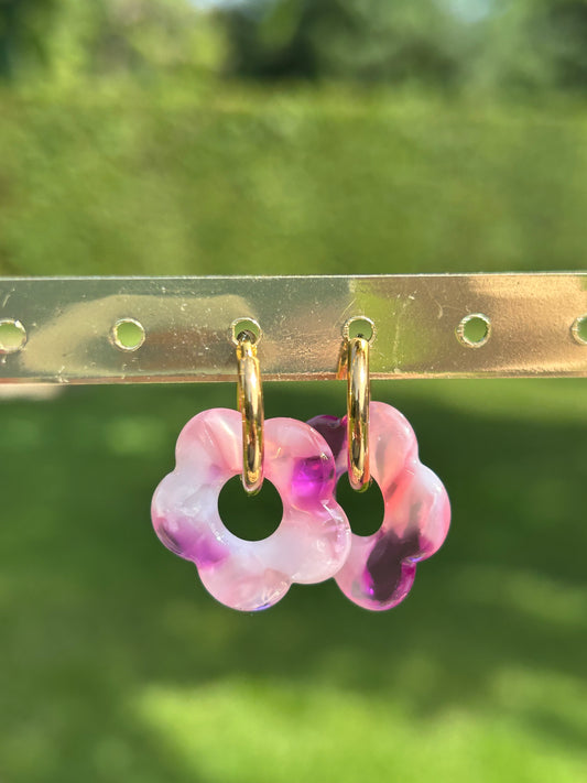 Boucles d’oreilles fleur