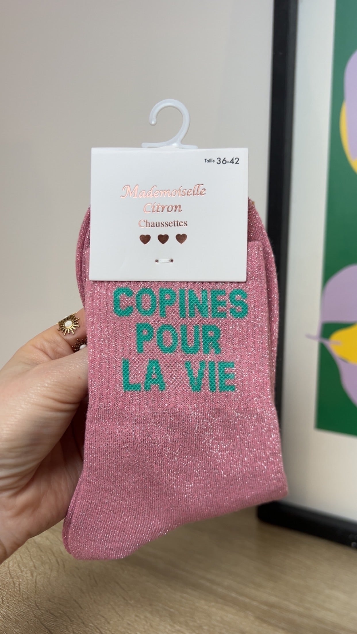 Chaussettes à paillettes COPINES POUR LA VIE