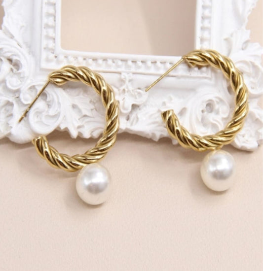 Boucles d’oreilles Perle