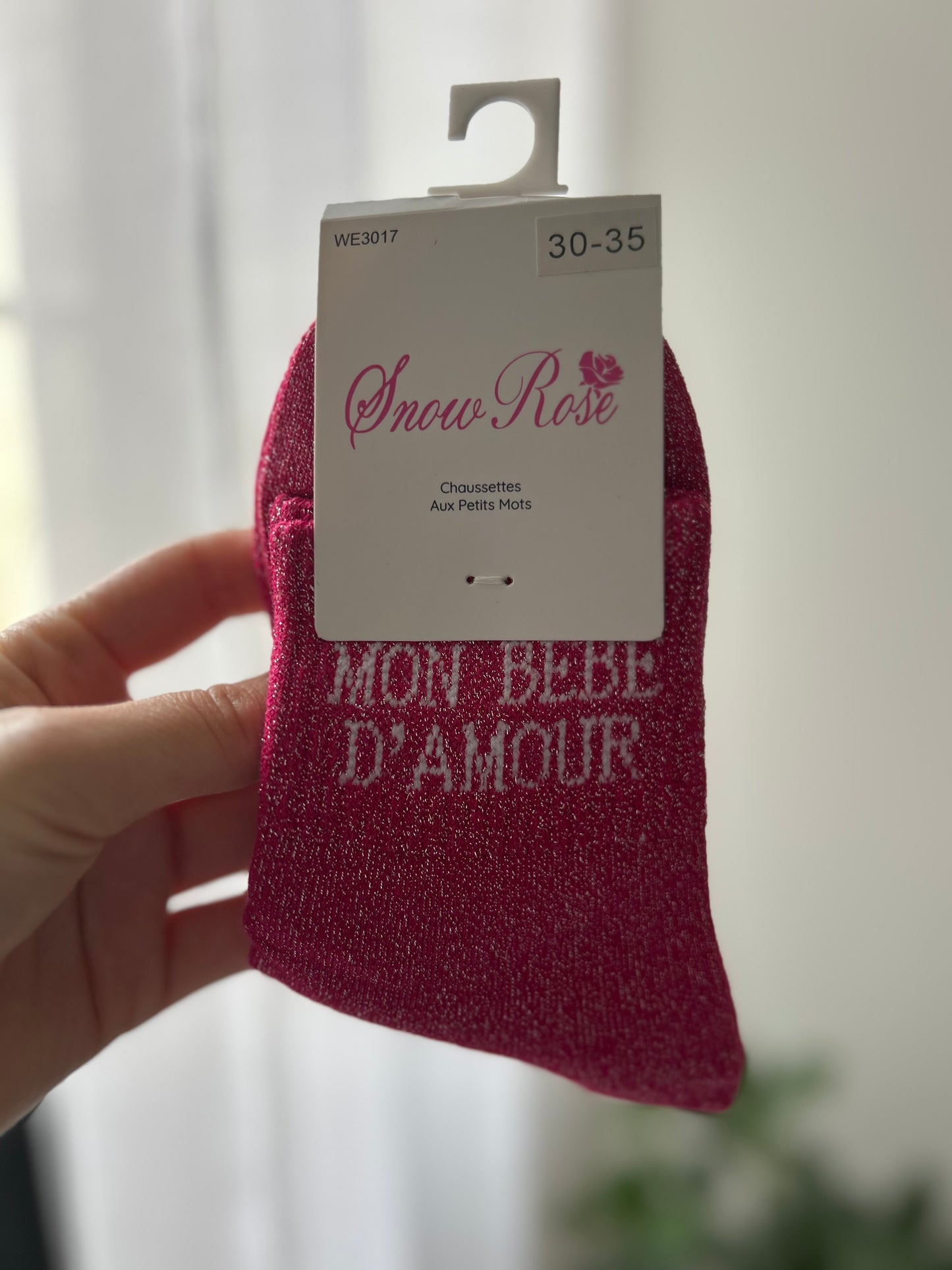 Chaussettes à paillettes MON BÉBÉ D’AMOUR