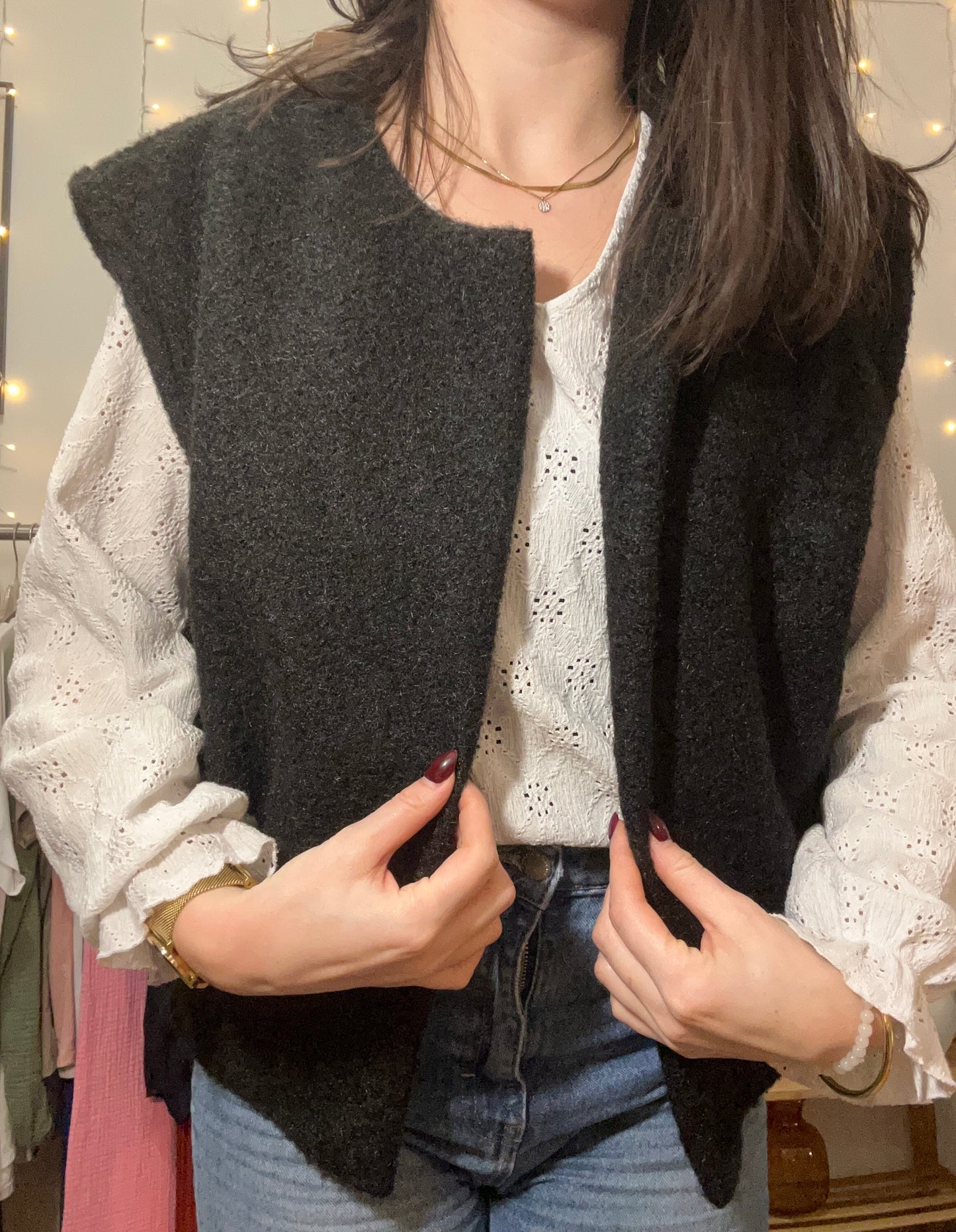 Gilet sans manches noir