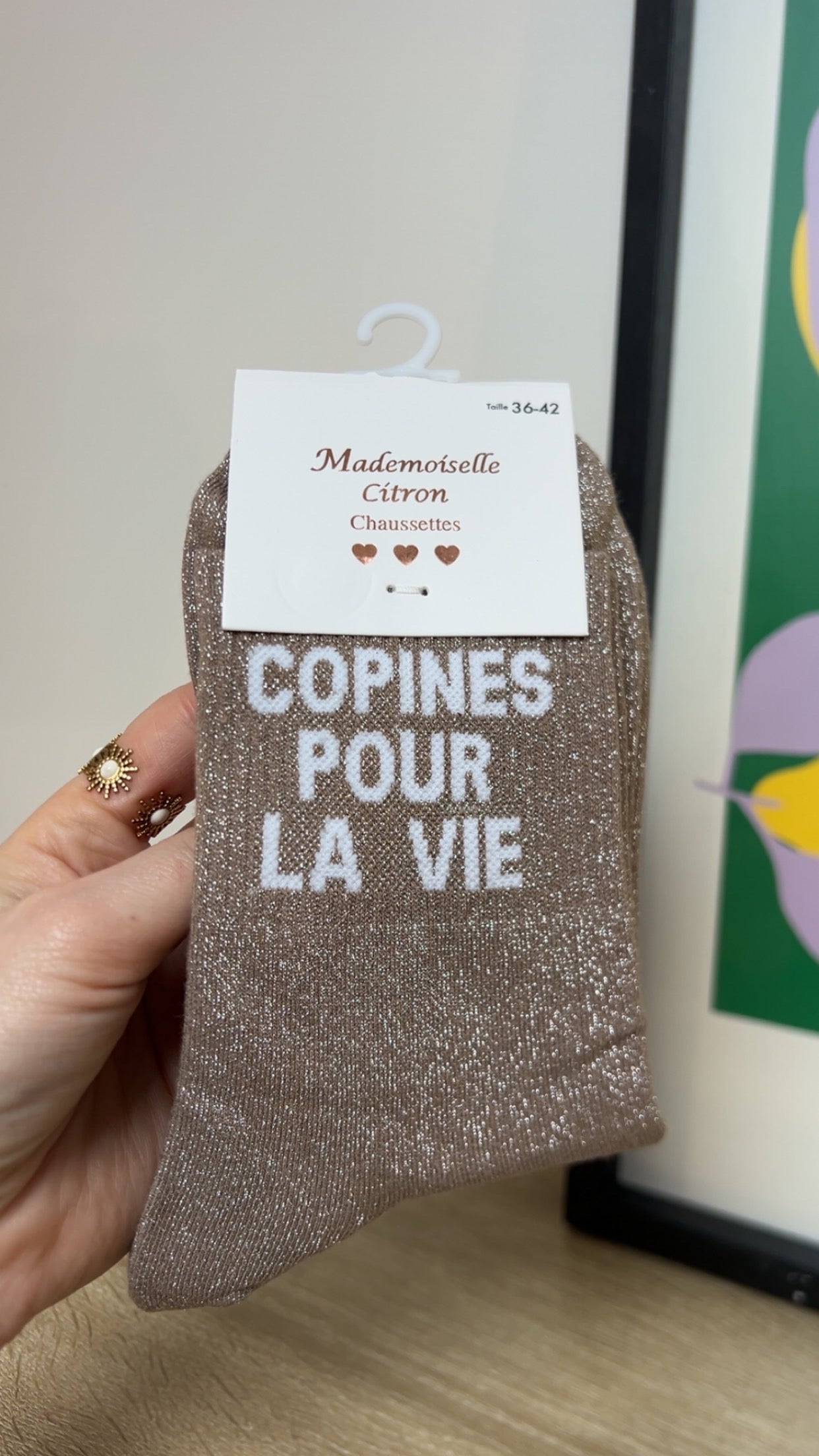 Chaussettes à paillettes COPINES POUR LA VIE