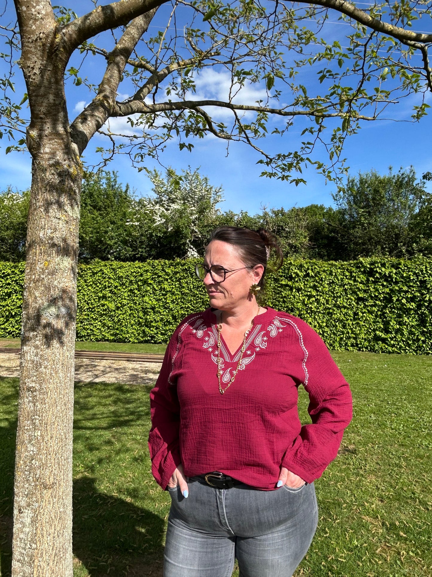 Blouse en gaze de coton