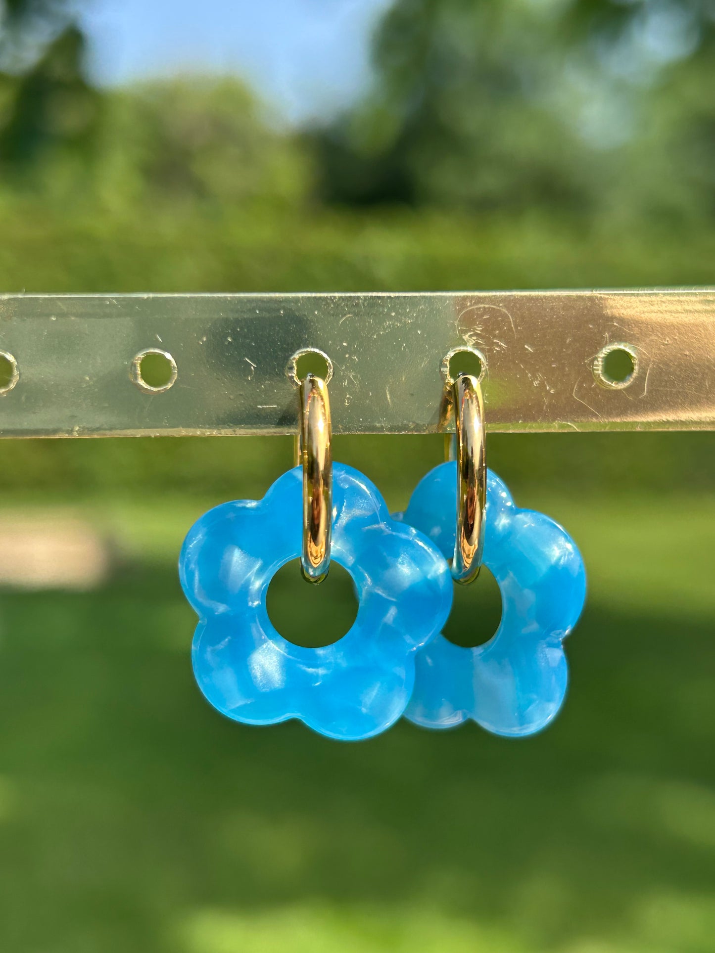 Boucles d’oreilles fleur
