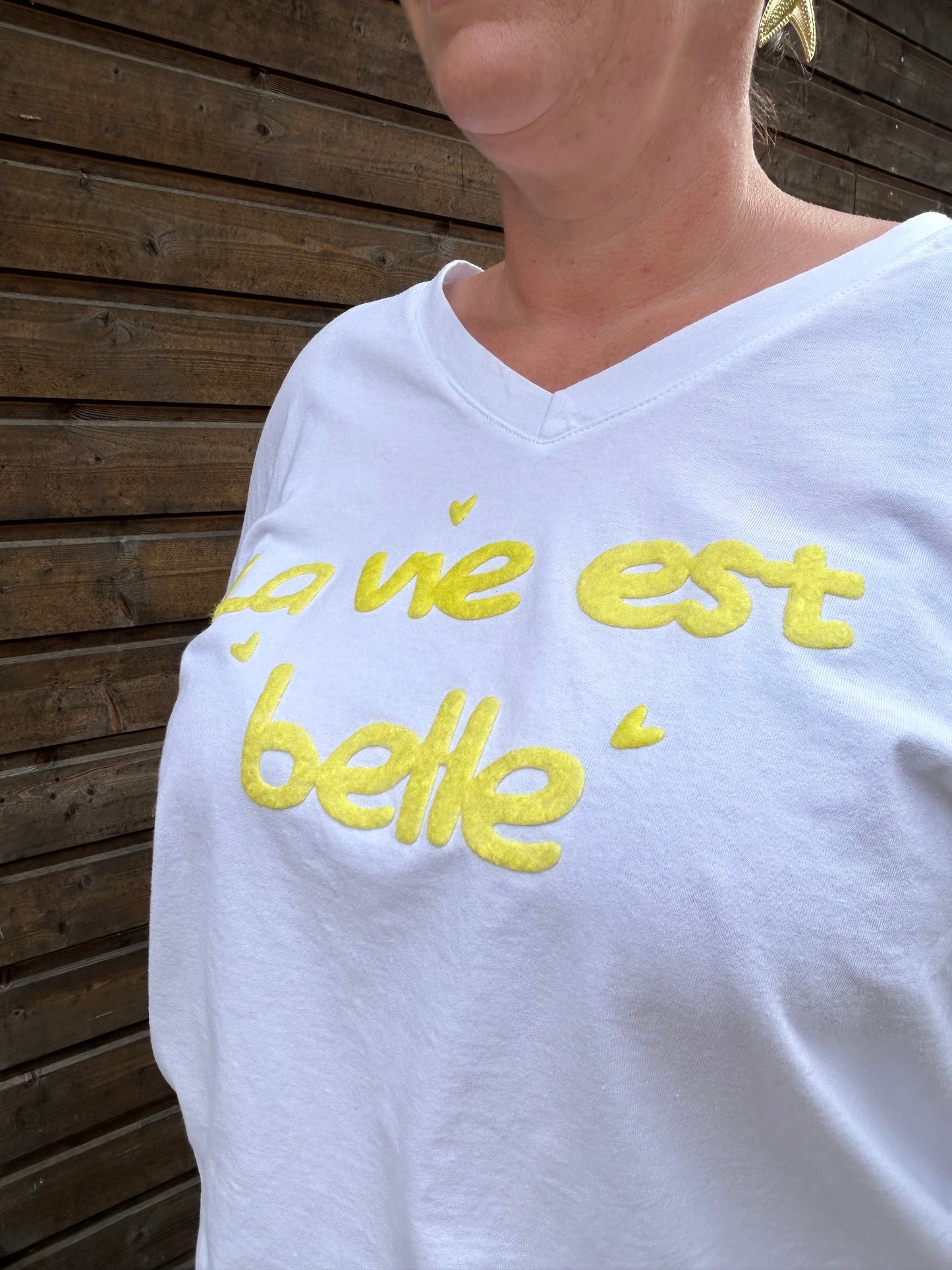 T-shirt La vie est belle GRANDE TAILLE