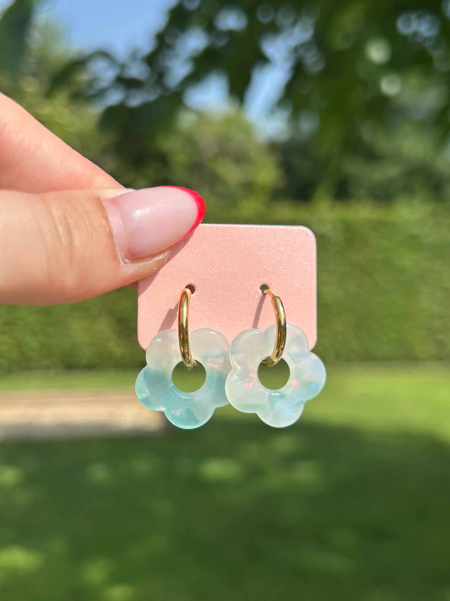 Boucles d’oreilles fleur