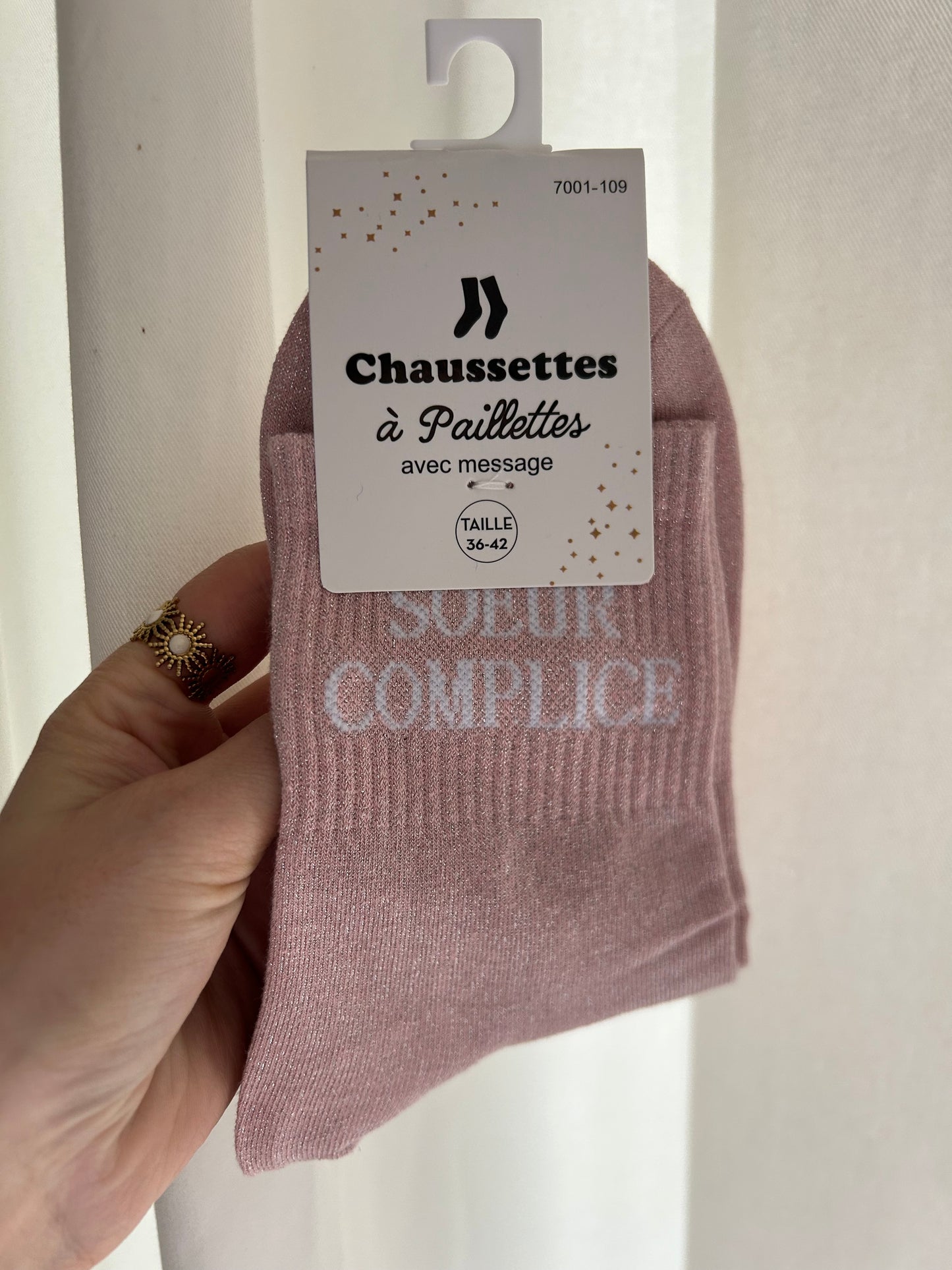 Chaussettes à paillettes SŒUR COMPLICE