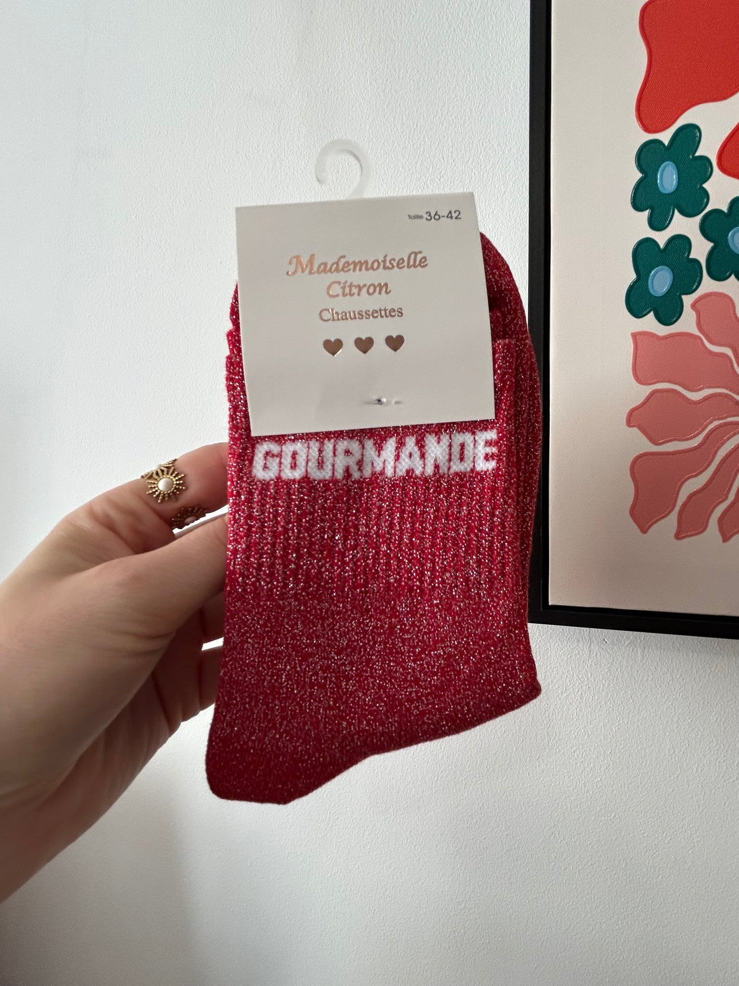 Chaussette à paillettes GOURMANDE