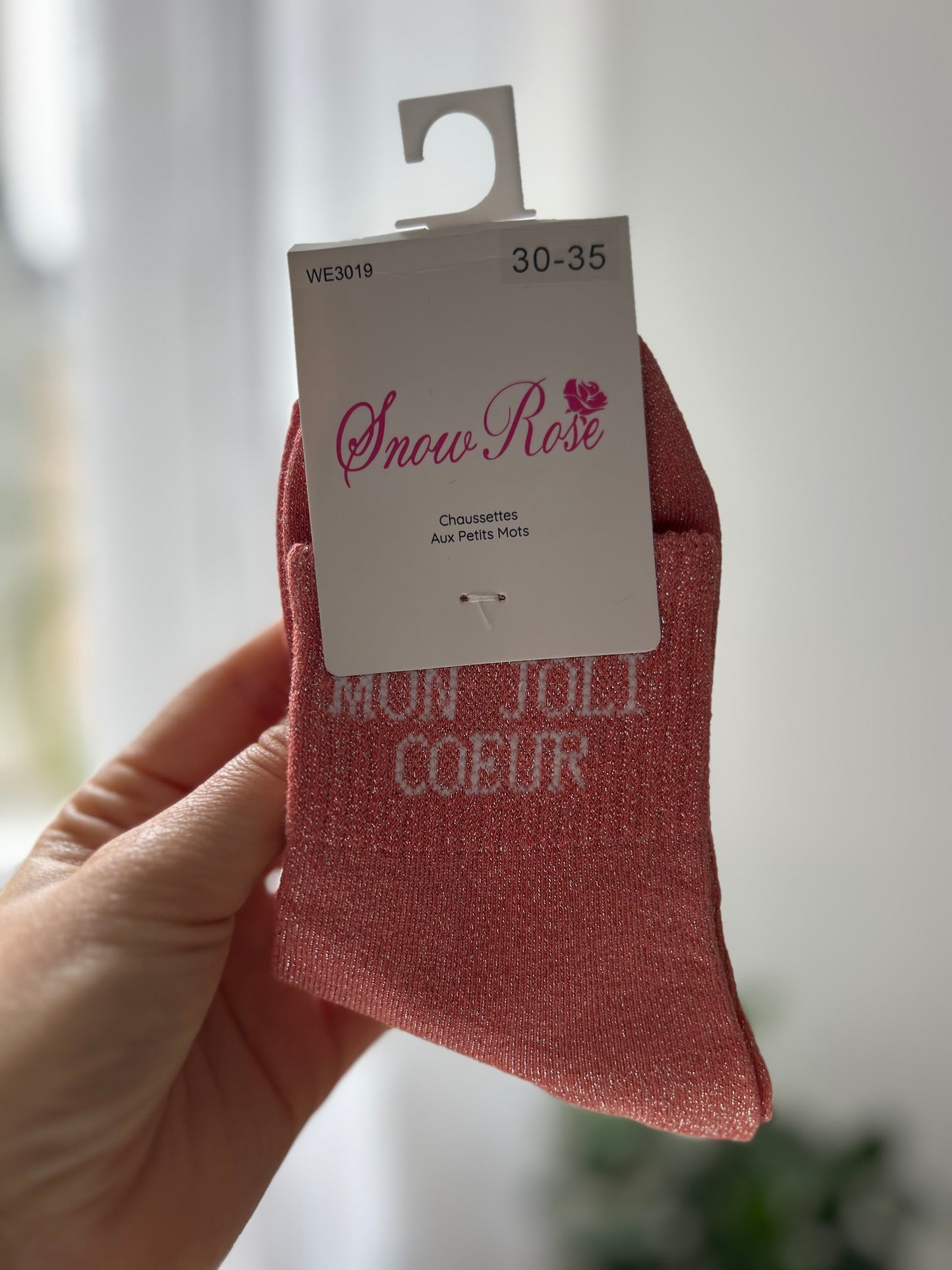Chaussettes à paillettes MON JOLI CŒUR