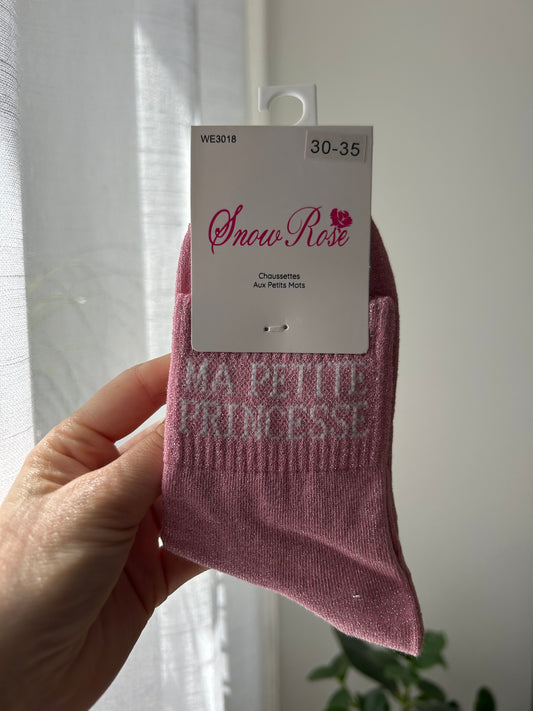 Chaussettes à paillettes MA PETITE PRINCESSE