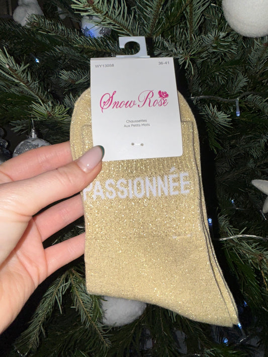 Chaussette à paillettes PASSIONNÉE