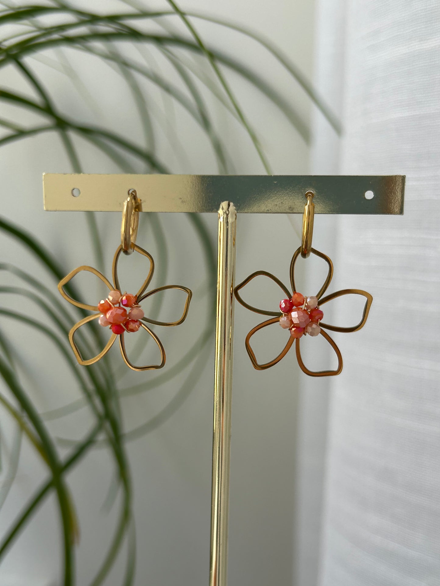 Boucles d’oreilles fleur