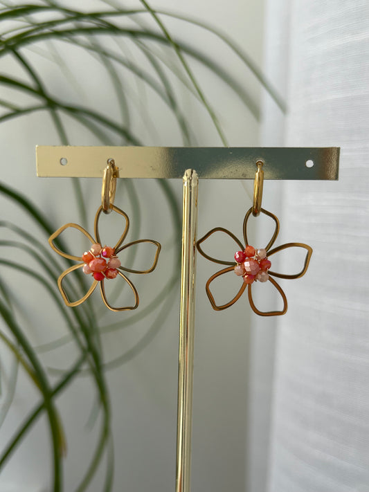 Boucles d’oreilles fleur