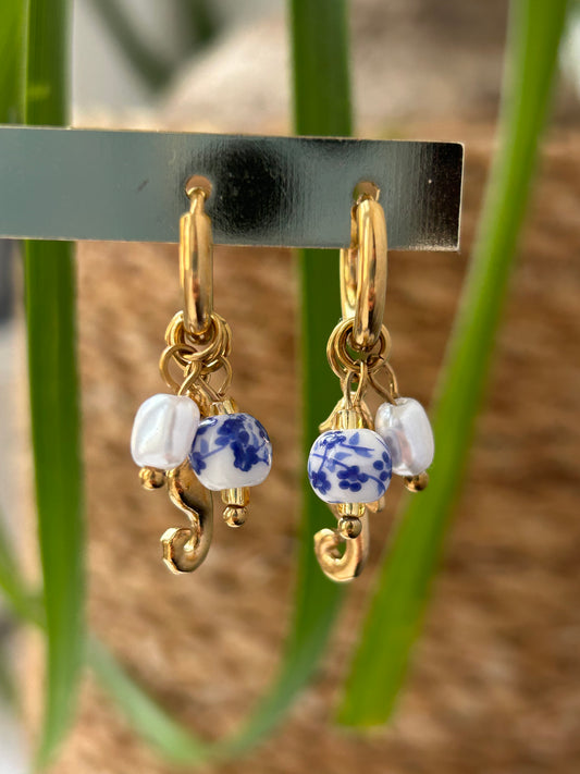 Boucles d’oreilles hippocampe