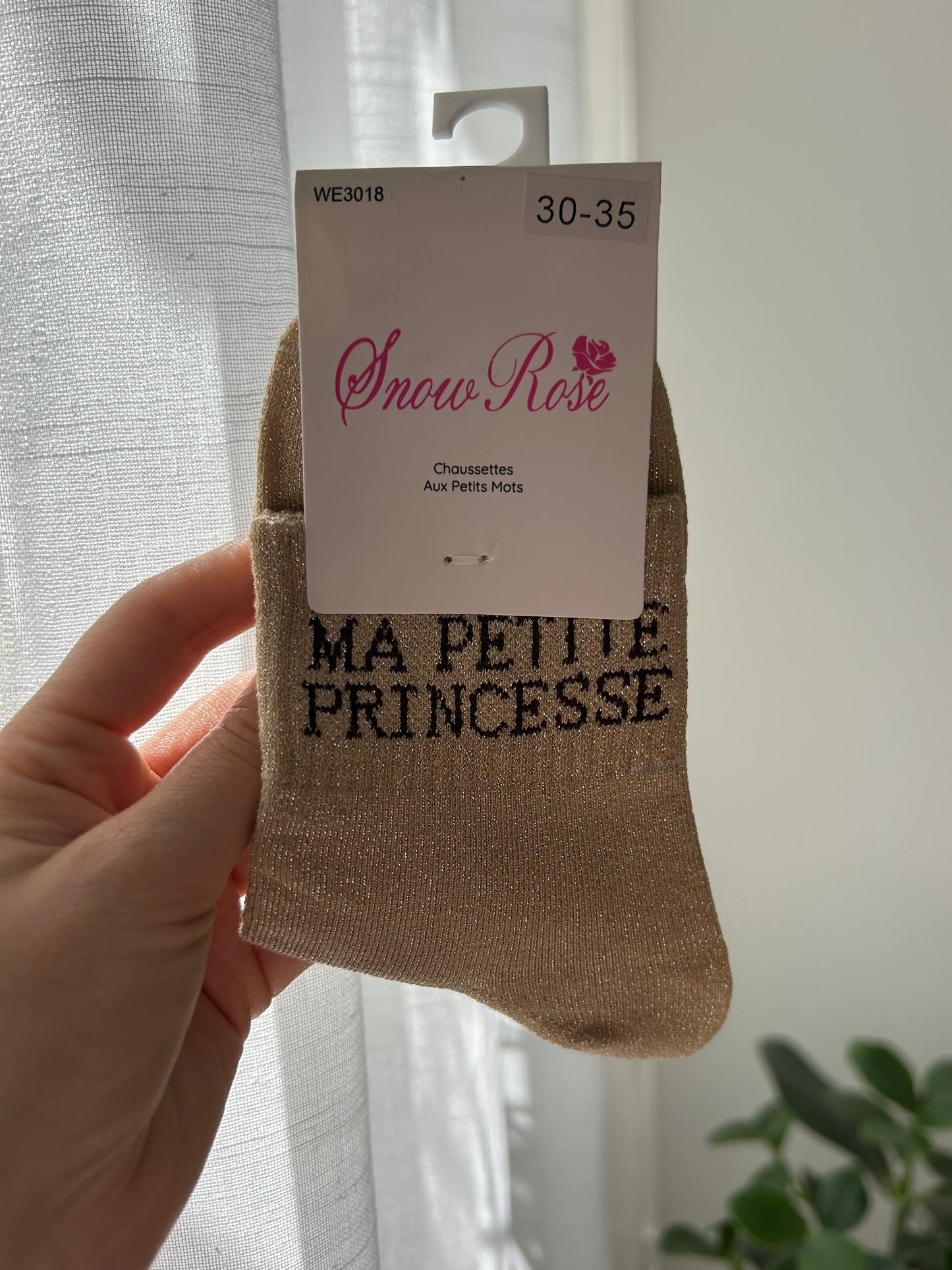 Chaussettes à paillettes MA PETITE PRINCESSE