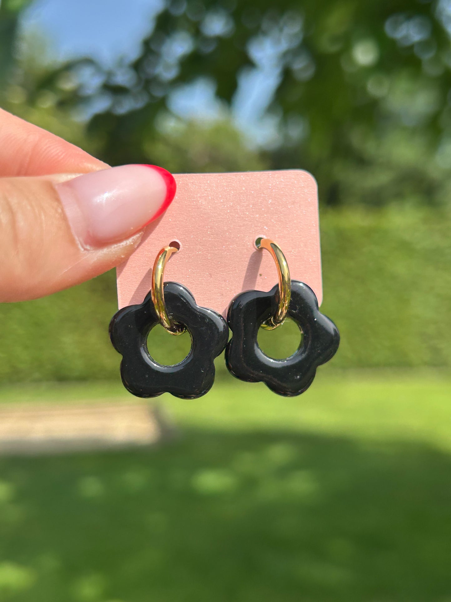 Boucles d’oreilles fleur