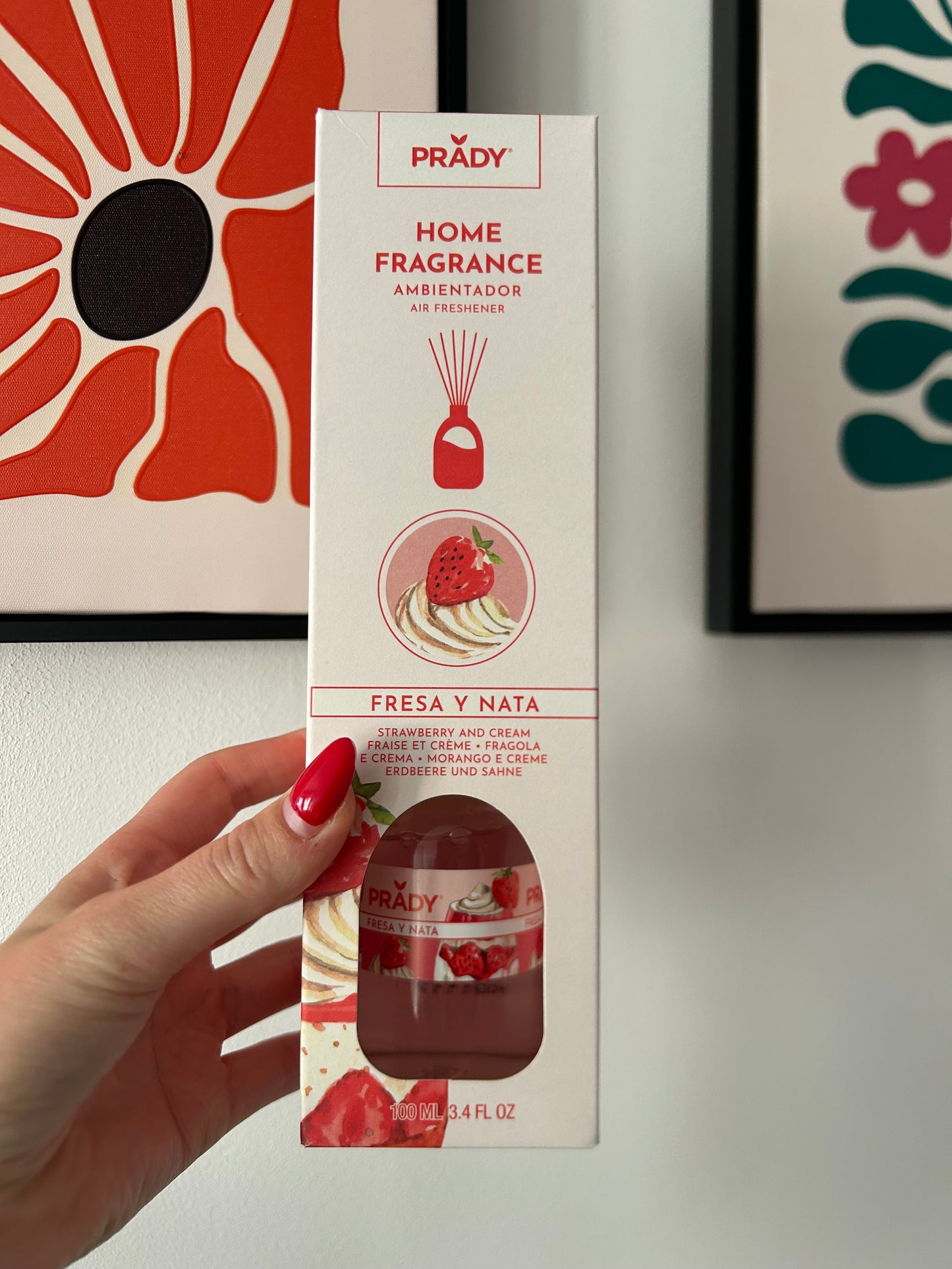 Mikado d'ambiance Fraise & crème