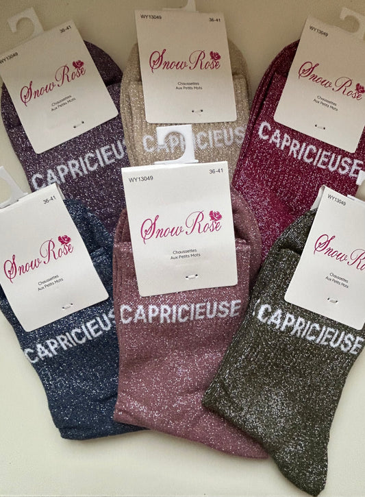 Chaussettes à paillettes CAPRICIEUSE